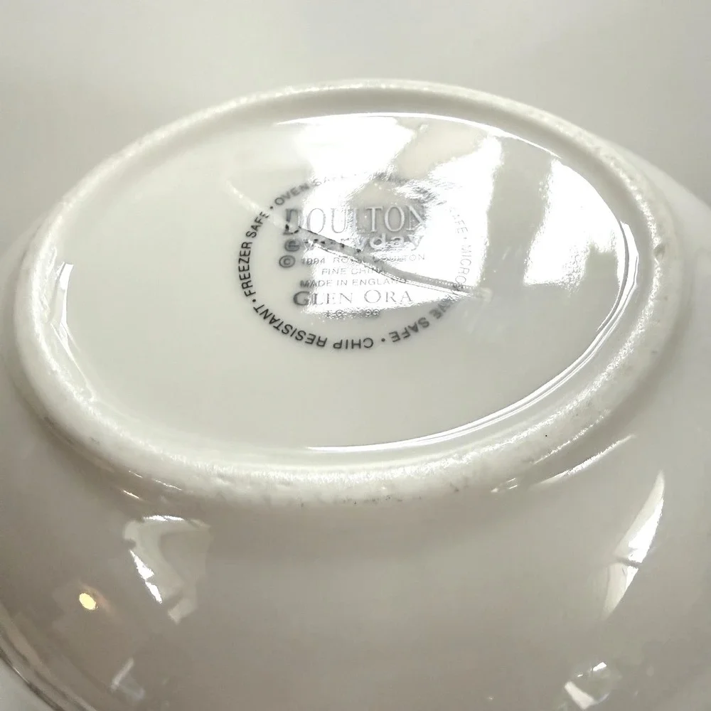 Vtg Royal Doulton Glen Ora Handled Sauce‎ Gravy Bowl 1991 England Plaid Pattern